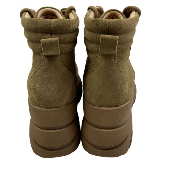 Steve Madden "Husky" Tan Suede Chunky/Platform Boots/Sneakers Women's Size 6.5 - Picture 6 of 10
